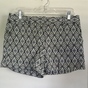 LOFT Shorts, Blue Design, Size 6, NWT
